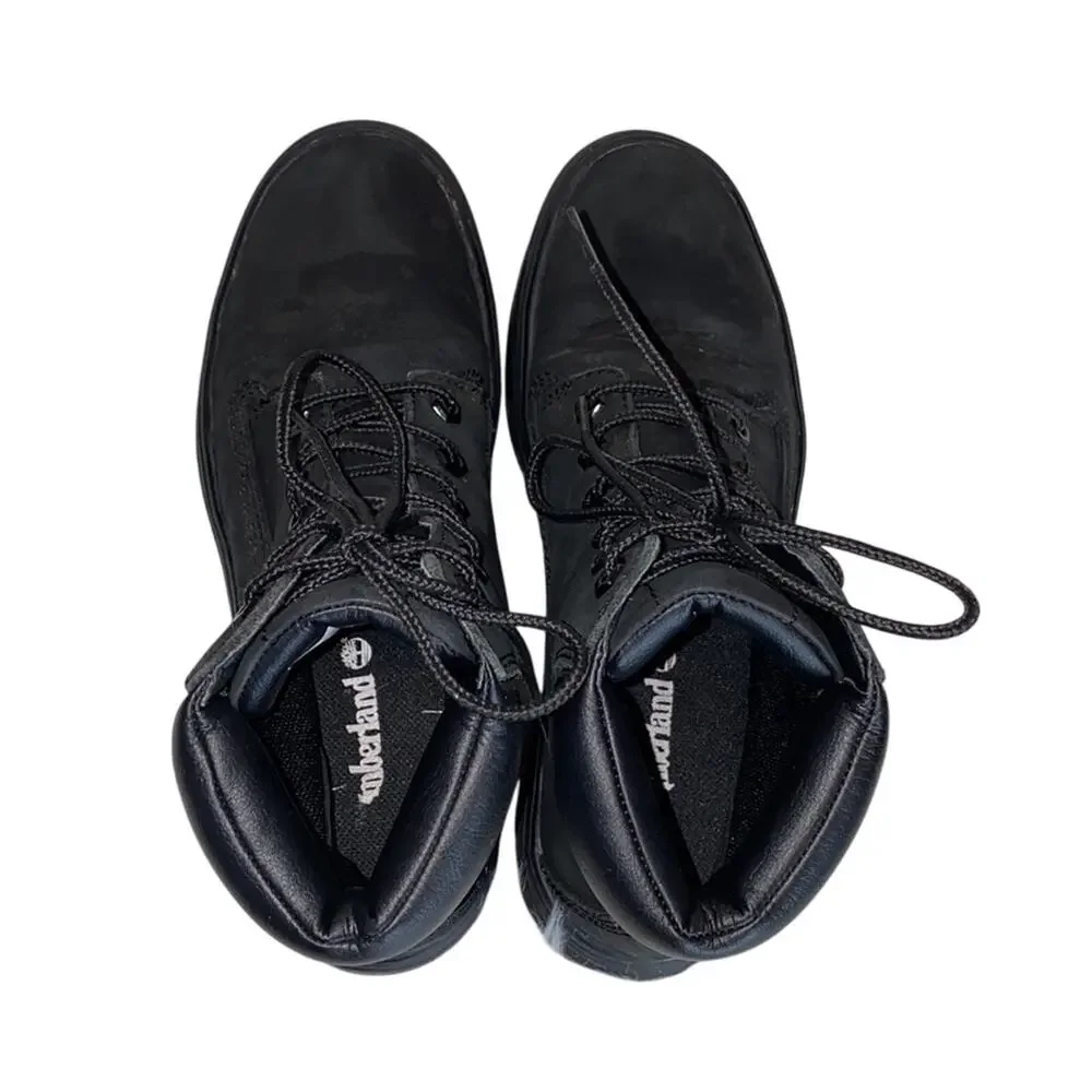 Timberland Black Londyn Leather Lace Up Sneakers 6